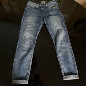 Hudson Harkin Super Skinny Cuffed Women's Size 28 Mid-Rise Jeans 24.5" Inseam